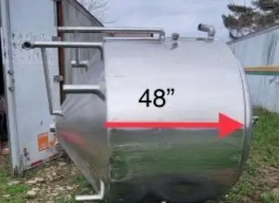 Tank, 1,000 Gallon, S/st, Scrape Agitated, Jacketed, DT/DB #4583354