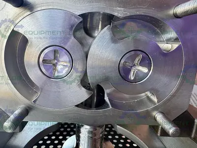USED VIKING S1S STAINLESS STEEL ROTARY LOBE PUMP W/STAINLESS MOTORS 1 HP MOTOR