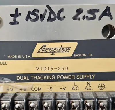 Used Acopian _UNKNOWN_ DC Power Supplies South Carolina US | Palmetto Automation #1319831