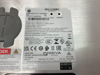 USED ALLEN-BRADLEY SER. C PANELVIEW PLUS 7 STANDARD TERMINAL HMI