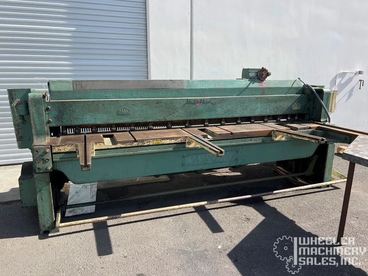 WYSONG 1010-RD SHEARS, POWER SQUARING (Gauges) | Wheeler Machinery Sales