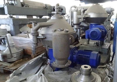 (2) Alfa-Laval AFPX 810 XGV-74CG fat separators, 316SS.