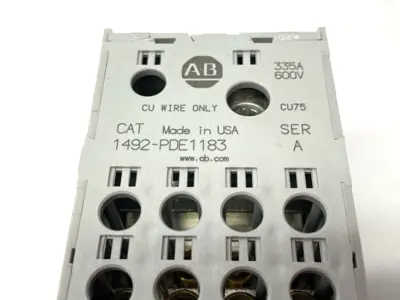USED ALLEN-BRADLEY SER. A ENCLOSED POWER DISTRIBUTION BLOCK 335A