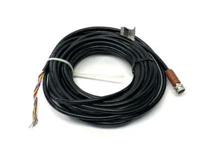 USED STI SINGLE ENDED CABLE M12 FEMALE 8-PIN TO OPEN LEADS 10M