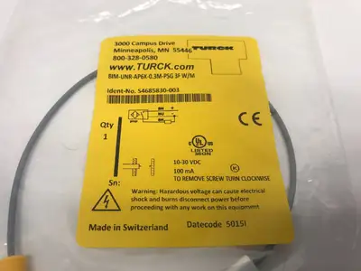 USED TURCK INDUCTIVE PROXIMITY REED SENSOR SWITCH, MAGNETIC