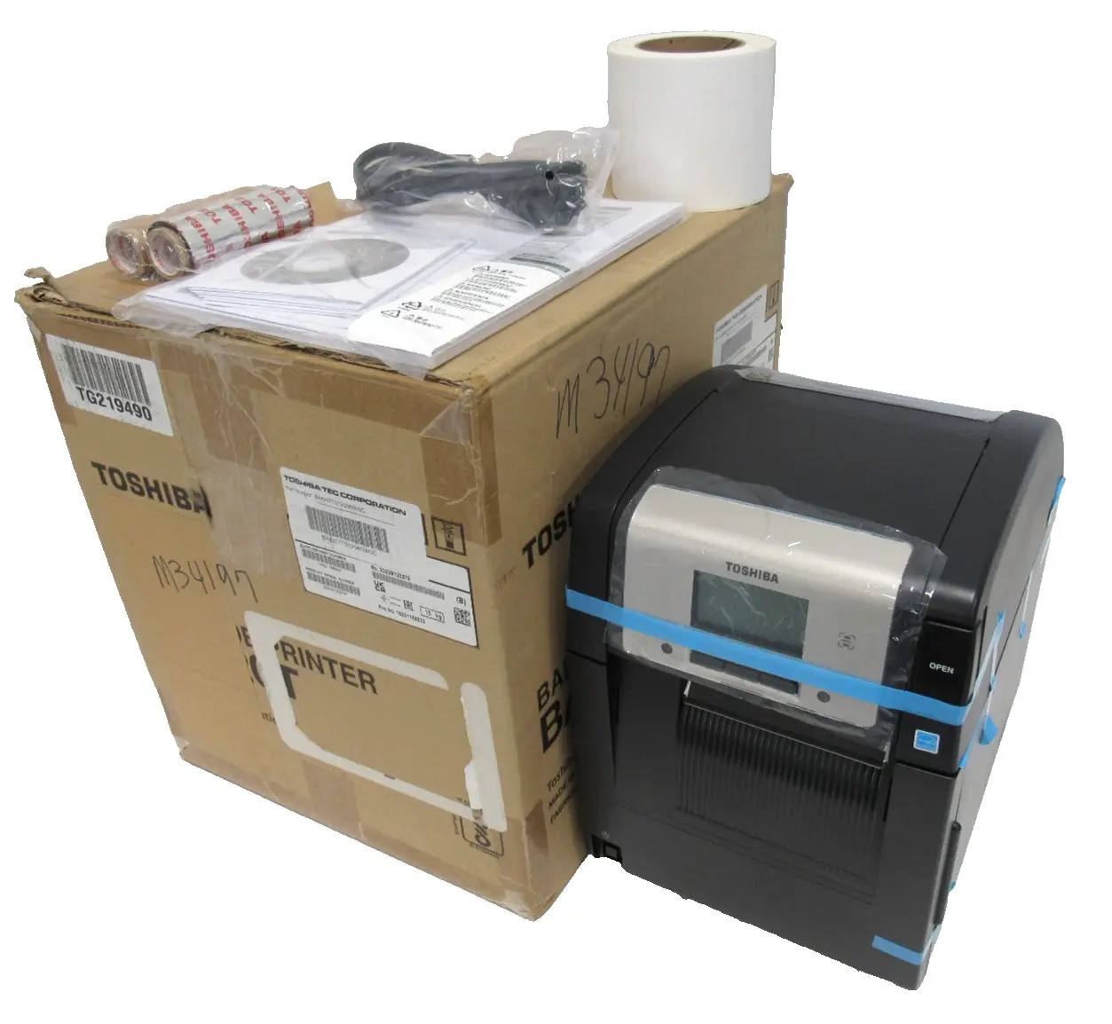 NEW TOSHIBA BA420T-TS12-QM-S BARCODE PRINTER BA420TTS12QMS