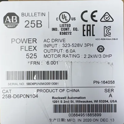 Allen-Bradley 25B-D6P0N104 SER. A Electrical/PLC/Automation | ESS Industrial Equipment Sales (9)