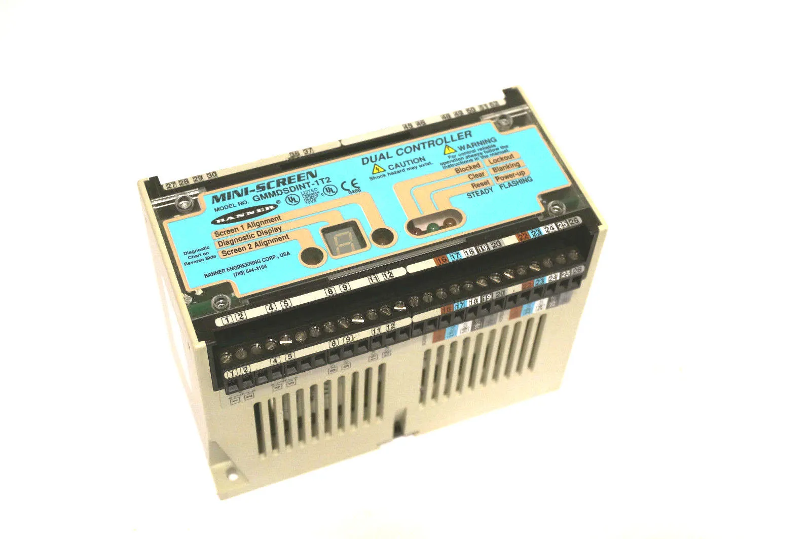 NEW BANNER ENGINEERING GMMDSDINT-1T2 MINI-SCREEN DUAL CONTROLLER GMMDSDINT1T2
