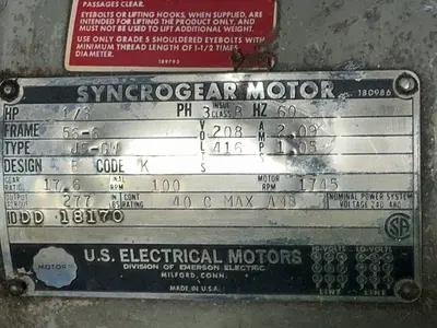 Used US ELECTRICAL JFGW Motors (misc) Ohio US | HGR 24 #1453554