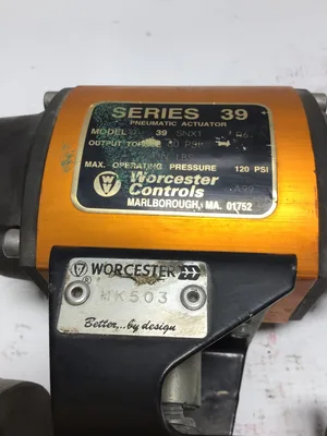 Worcester Controls 10-39-SNX1 Pneumatic Actuator Operating Pressure 120 PSI