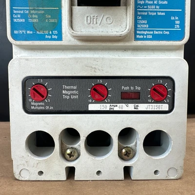 Used Westinghouse ["JD3250F", "JT3125T"] Circuit Breakers Indiana US | J&J Industrial Supply #1328181