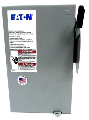 NEW EATON DG221UGB SAFETY SWITCH 30A TYPE 1 2 POLE
