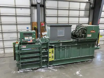 American 5029L Economy Horizontal Paper Baler 42x29x60" Bale Manual Tie 40Hp 480V