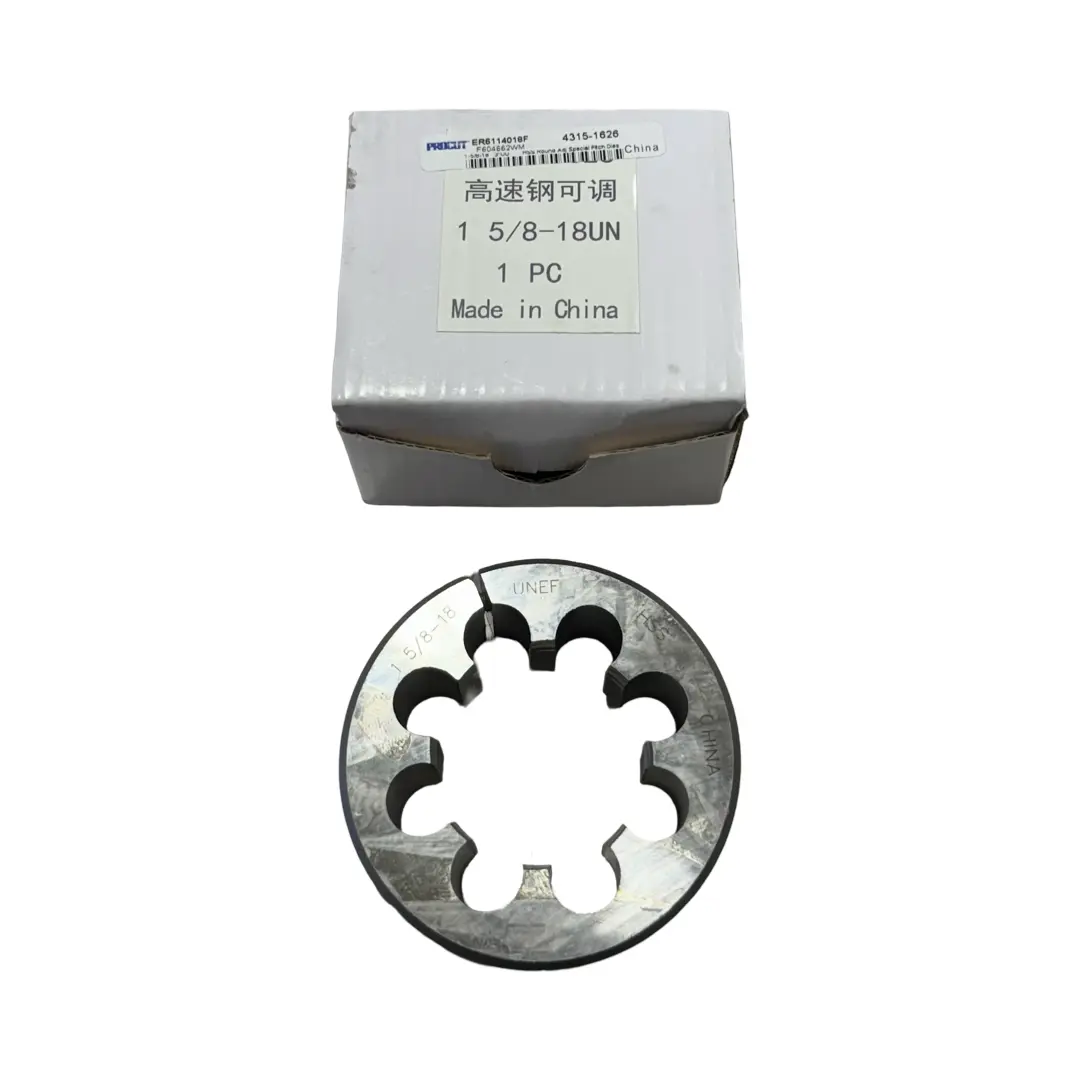 ProCut 1-5/8"-18 HSS Round Adjustable Special Pitch Die 3" Diameter
