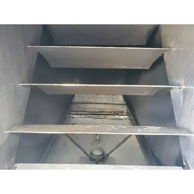 Used Air Vented Stainless Steel Vacuum Receiver Knock Out Bin