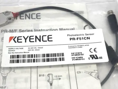 PR-F51CN | Keyence  Flat Miniature Photoelectric Sensor, Transmitter & Receiver NPN - New