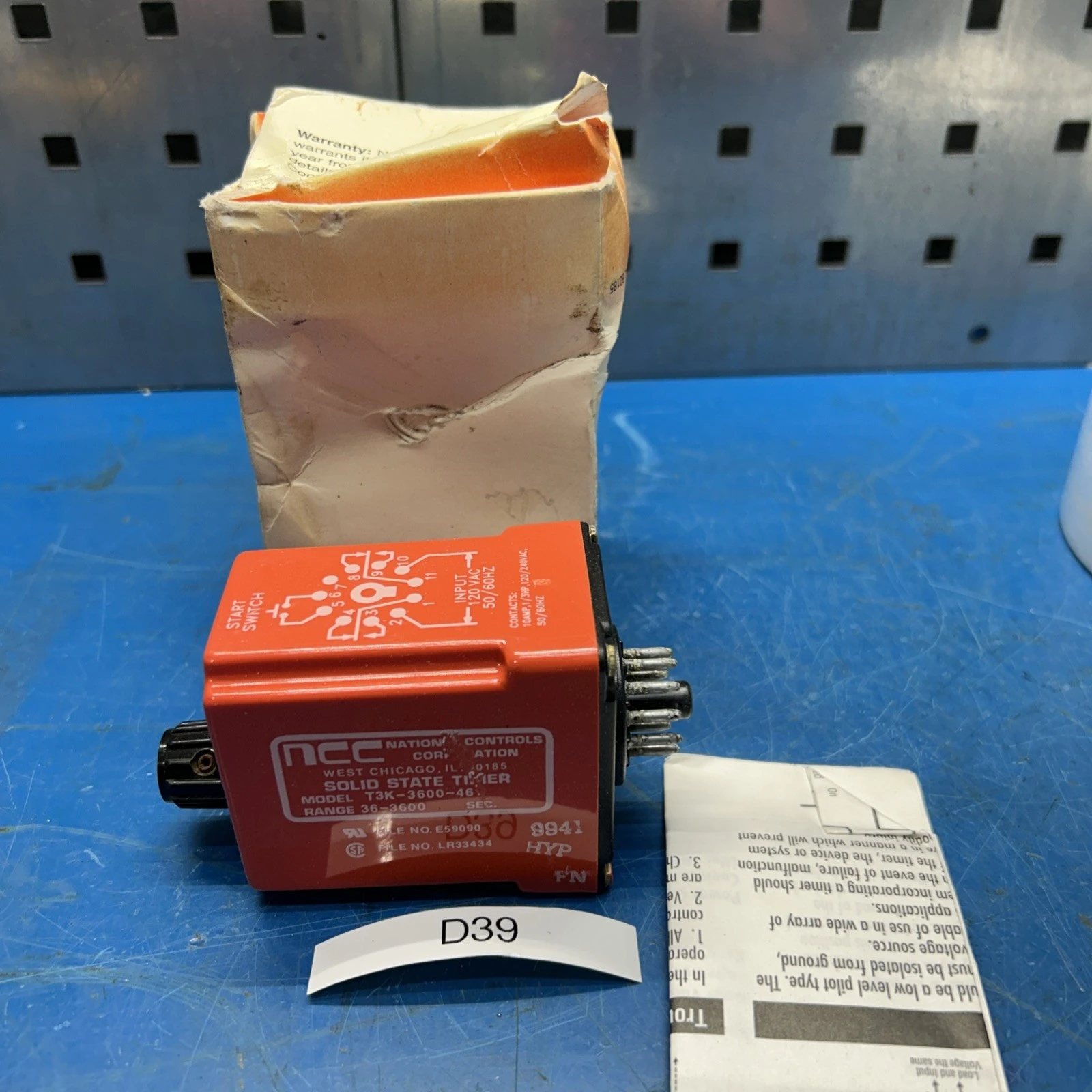 NEW NATIONAL CONTROLS T3K03600461