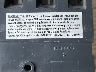 Used GENERAL ELECTRIC SELA36AT0030 Switchgears British Columbia CA | Lenmark #409208