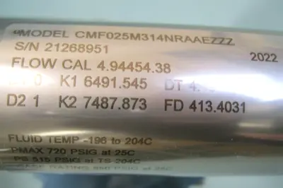 NEW Micro Motion CMF025 M314NRAAEZZZ