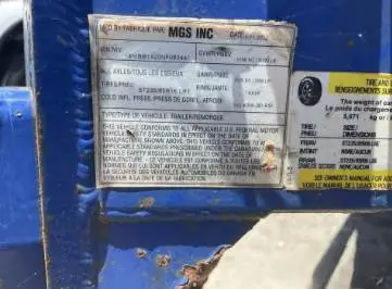 Used 2022 MGS SYSTEM 1000 Vacuum Trailers Florida US | Truck and Van Outlet #1509187