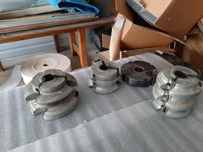 Shaper Cutter Heads, 1 1/4" Bore, Various Large Lot