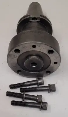 CAT 50 FACE MILL HOLDER, 5" OVERALL DIAMETER, 9-3/8” OAL, 1.75” OUTER ARBOR