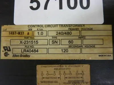 USED ALLEN BRADLEY 1497-N37 SER A