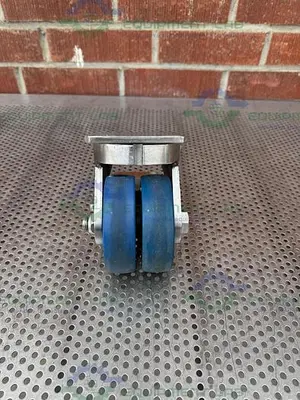 USED ALBION DUAL TECH 5" INDUSTRIAL CASTER W/  6" X 4.5" PLATFORM