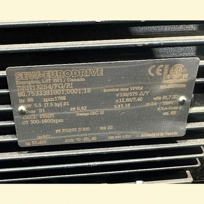 USED SEW-EURODRIVE DRN132S4/FG/RI