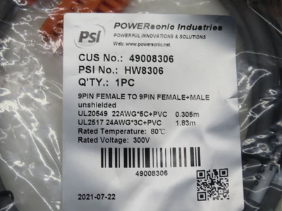 New | in-Stock POWERSONIC _UNKNOWN_ Cable & Wire Texas US | OCO Industrial #1602938