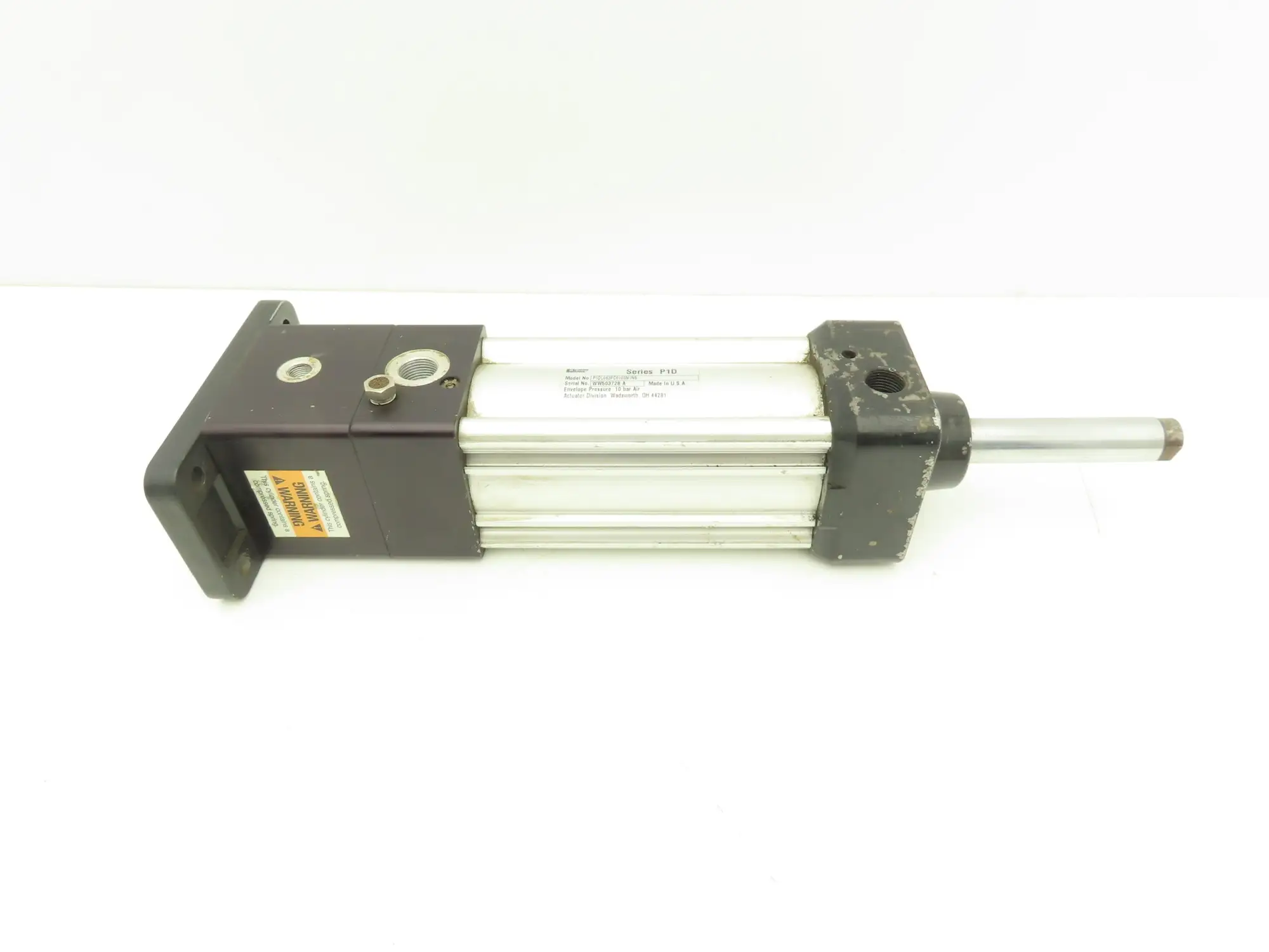 Schrader Bellows P1DL063FC0100N1N6 Air Cylinder 63mm Bore 100mm Stroke Rod Lock