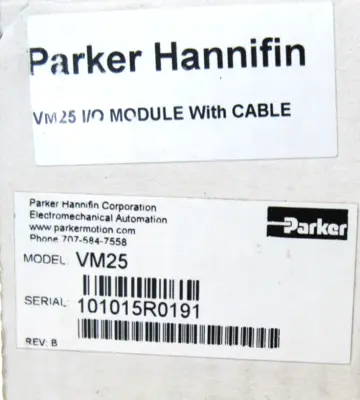 NEW PARKER VM25 I/O MODULE W/CABLE
