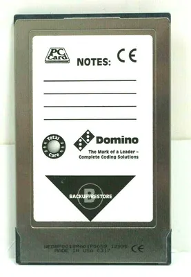 NEW DOMINO CODING SOLUTIONS WED8P001SRA01P0059 12995 BACKUP RESTORE CARD