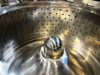 RINA 100F-500 ATEX perforate basket centrifuge, 316L SS.