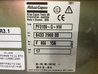 Used 2006 ATLAS COPCO PF3109GHW Automation Control (HMI) Ohio US | HGR 24 #1508081