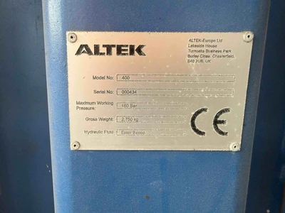 Used 2020 ALTEK Aluminum Dross Press Metal Melting Equipment North Carolina US | H.E. Phipps Co. Inc. #1411508