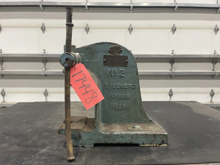 Used GREENERD _UNKNOWN_ Arbor Presses Michigan US | Vander Ziel Machinery Sales #482789