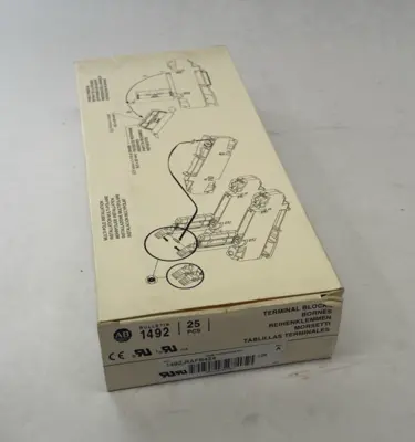 New | in-Stock Allen-Bradley Ser. A One-Circuit Fuse Block, Spring Clamp BOX OF 25 Terminal Blocks Michigan US | Maverick Industrial Sales #1389617