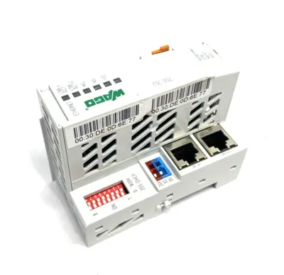 Used Wago Ethernet Fieldbus Coupler 100MBit 2-Port PLC Ethernet Equipment Michigan US | Maverick Industrial Sales #1414292