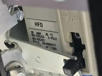 50 Amp, 480V, 3 PH Motor Starter Panel / MCC