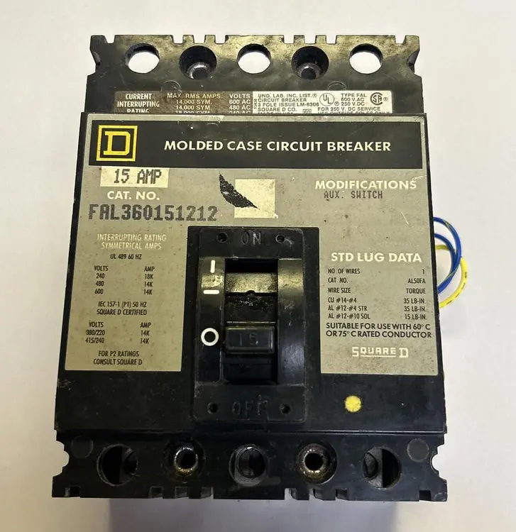 Used SQUARE D FAL360151212 Miscellaneous Equipment (Electrical & Power) | Surplus Asset Holdings #1200463