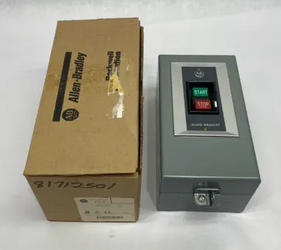 USED ALLEN-BRADLEY SER. H MANUAL MOTOR STARTER NEMA SIZE 1, 3-PHASE