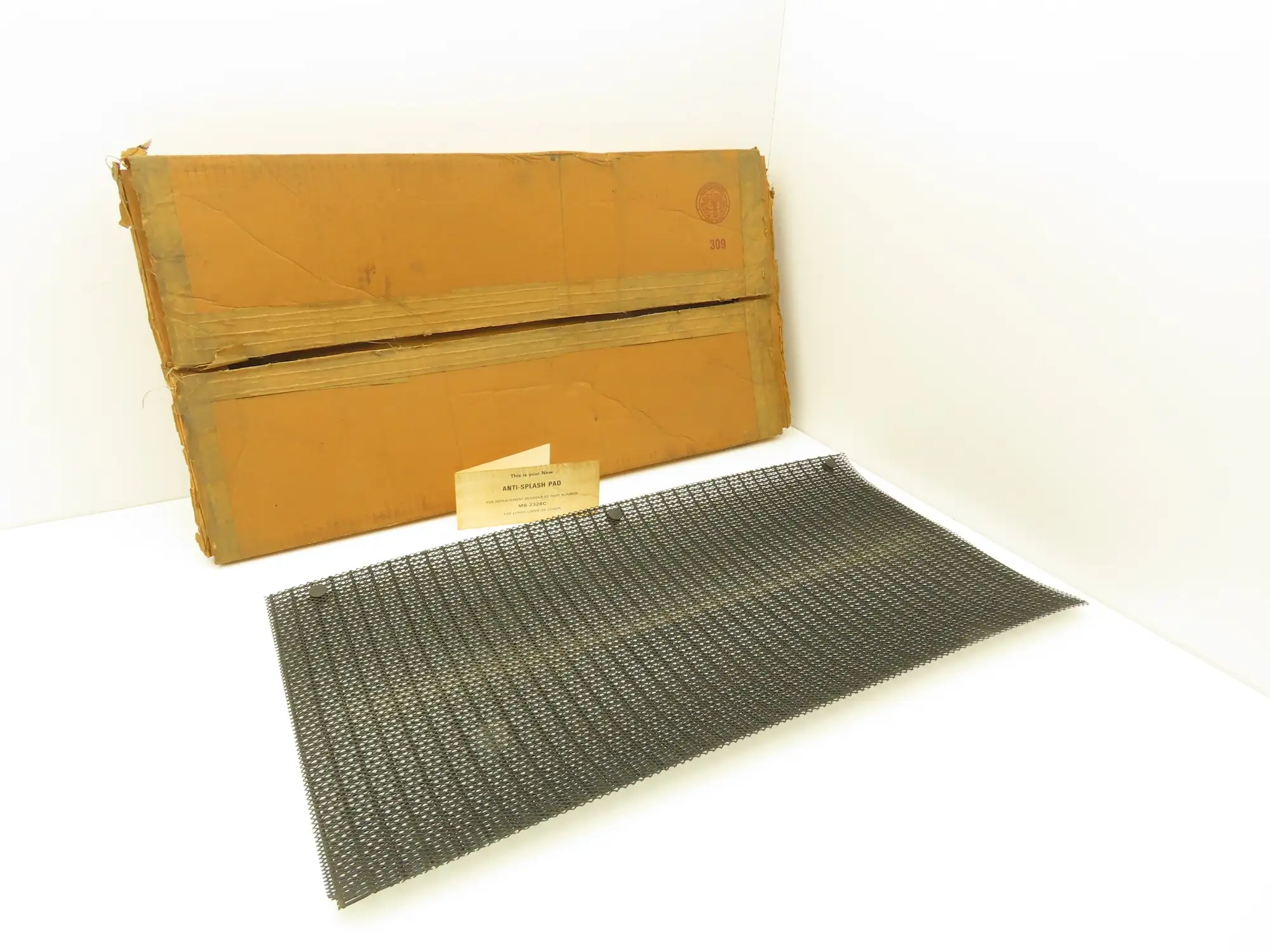 Sunnen MB-2328C Honing Machine Anti Splash Pad 14"x27" Black Mesh