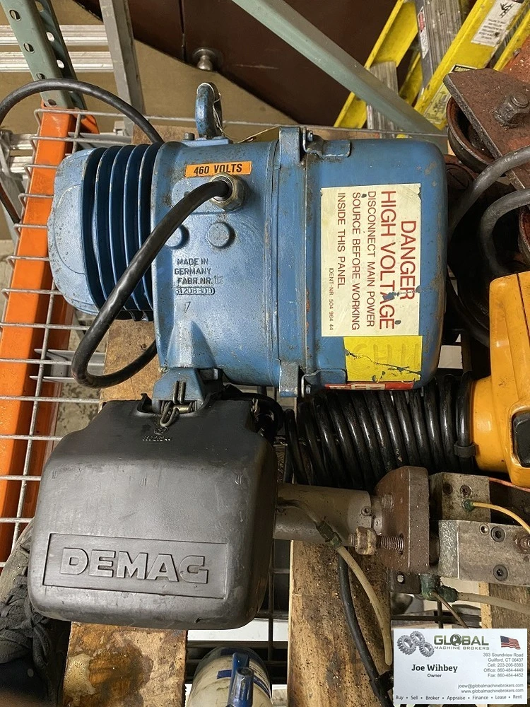 Demag 275 Lbs Max Capacity 460V 3Ph 48 Ft/Min Hoist W/Control Switch Tested!
