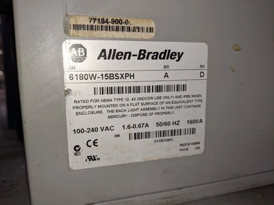 Allen-Bradley VersaView 6180W-15BSXPH