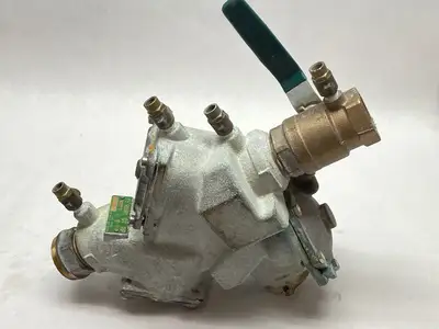 USED WATTS BRONZE REDUCED PRESSURE ZONE BACKFLOW PREVENTER ASSEMBLY