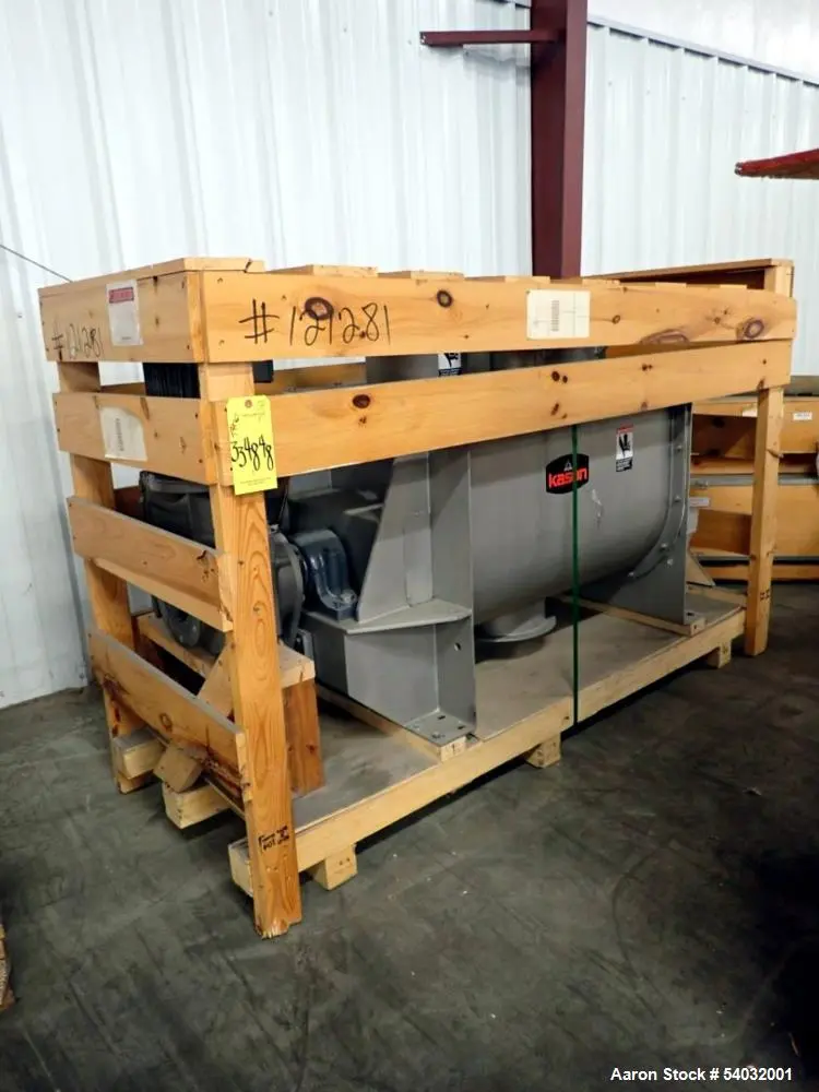 Used Kason Double Spiral Ribbon Blender – 18 Cu Ft Stainless Steel Mixer