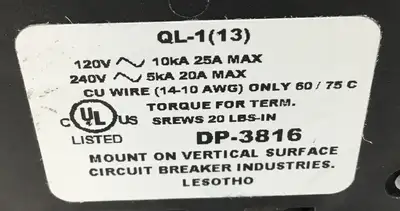 USED CBI AL-1(13) 15A