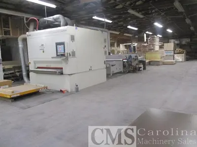 USED 2004 HYMMEN 1600 MM ROLL COAT LINE WITH SCMI SANDER