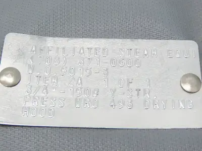 Affiliated Steam Equipment 2A Pipe Jacket Insulated Padded 3/4"-#150 Y